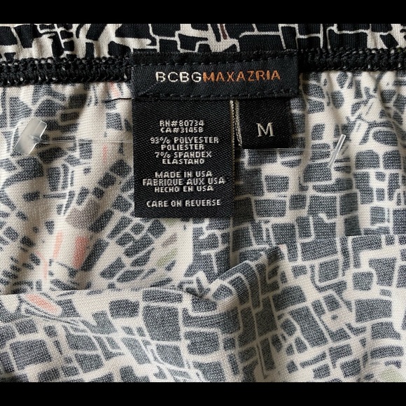 Bcbg midi printed skirt with slit - Picture 5 of 6